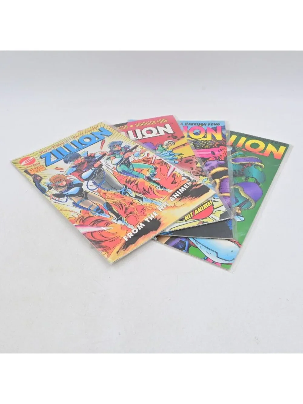 Eternity Comics Zillion #1-4 Complete Series Set 1993 Anime Manga Harrison Fong